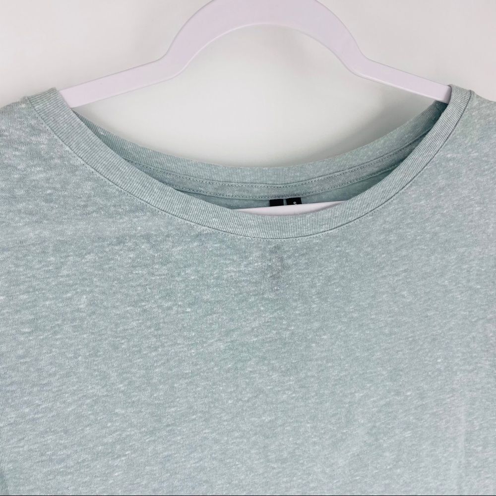 Joe’s Jeans Tee Wide Neckline Salt Water Blue Size Small - Picture 3 of 12